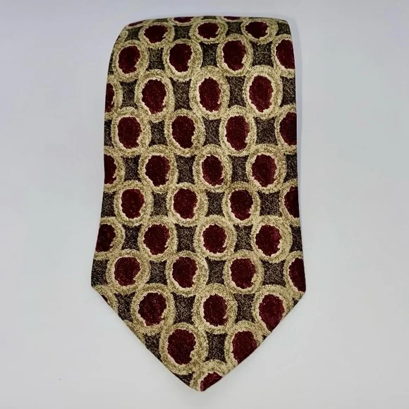 Lamberti Men’s Multicolor 100% Silk Necktie Handmade In Italy 58 x 3.75 inches - Picture 7 of 7